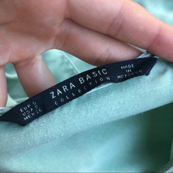 Zara Basic Ruffle Bell Sleeve Dress - Picture 7 of 12